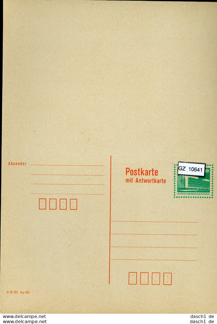 DDR, 5 Lose P 85 - Postkarten - Ungebraucht