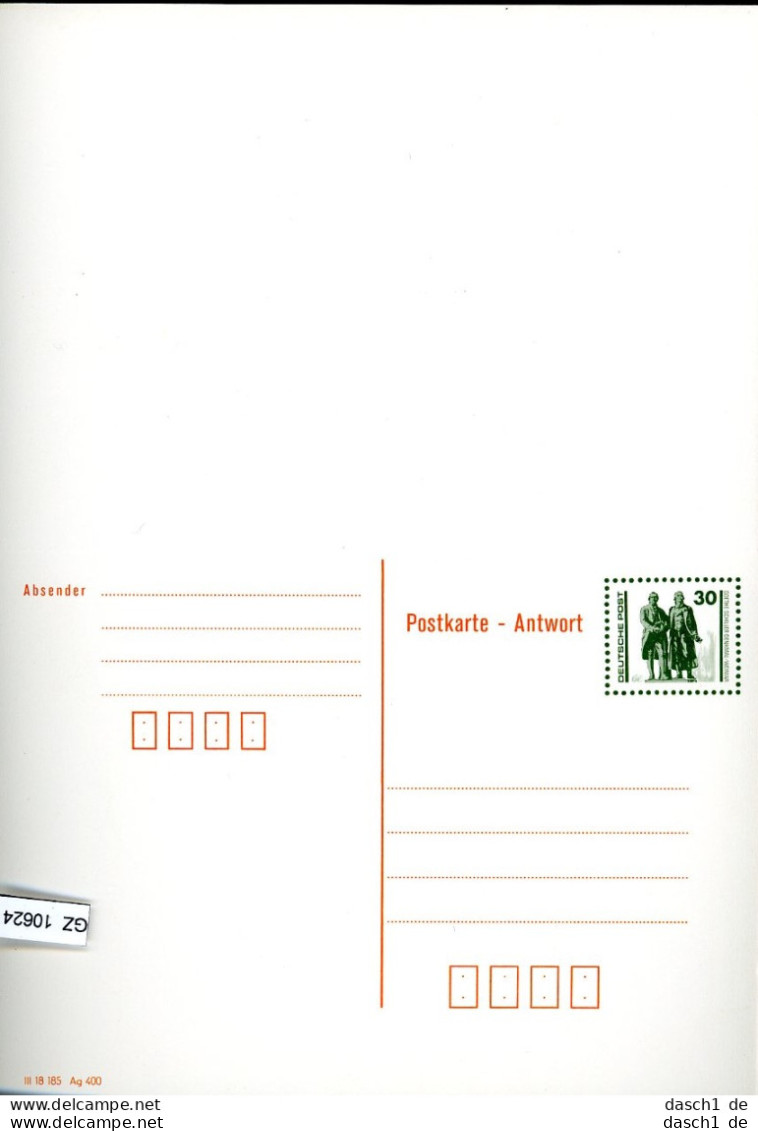 DDR, 3 Lose P 108 - Postkaarten - Ongebruikt