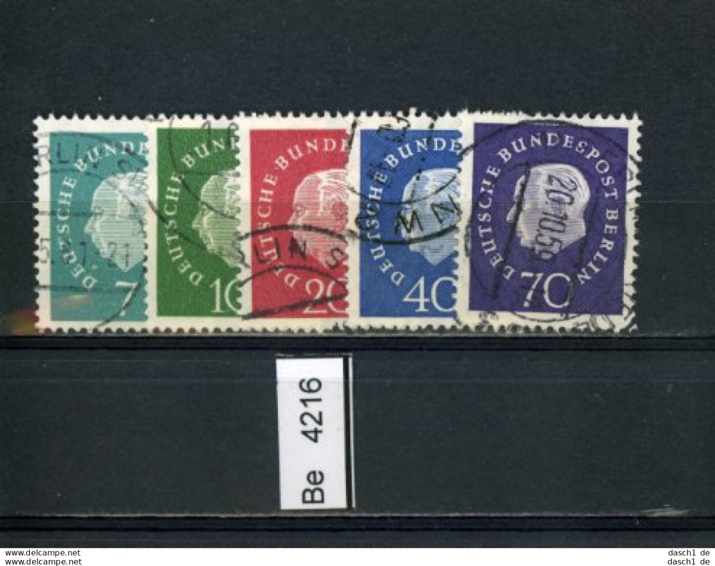 Berlin, O, 182 - 186 Heuss - Used Stamps