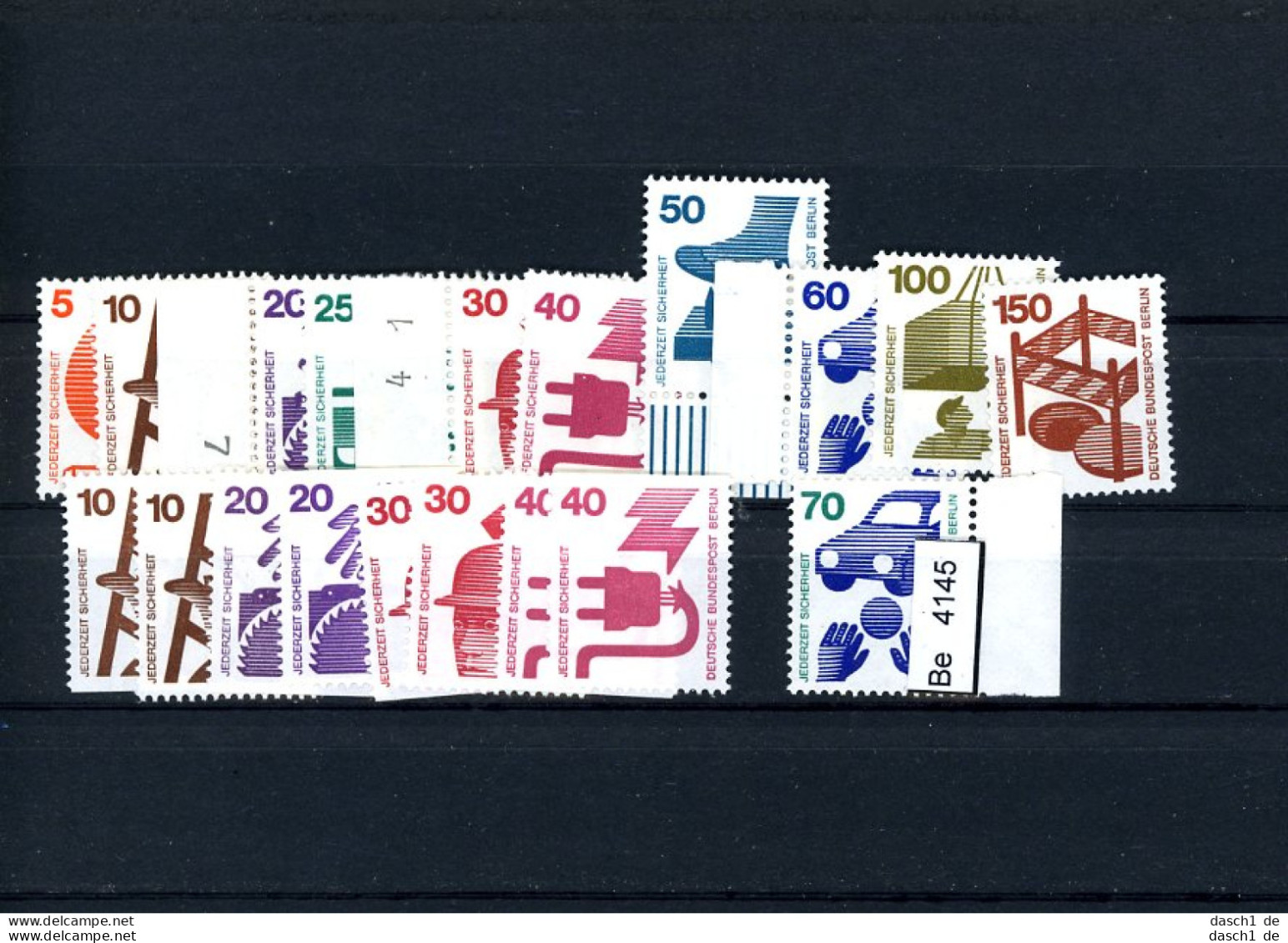 Berlin, Xx, 402A-411A, Alle C/D-Werte, 453 - Unused Stamps