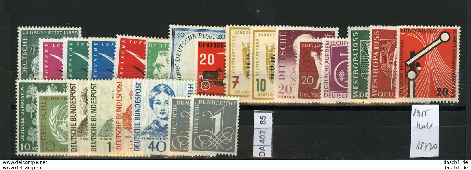 Bundesrepublik, Xx, Jahrgang  1955 Komplett - Unused Stamps