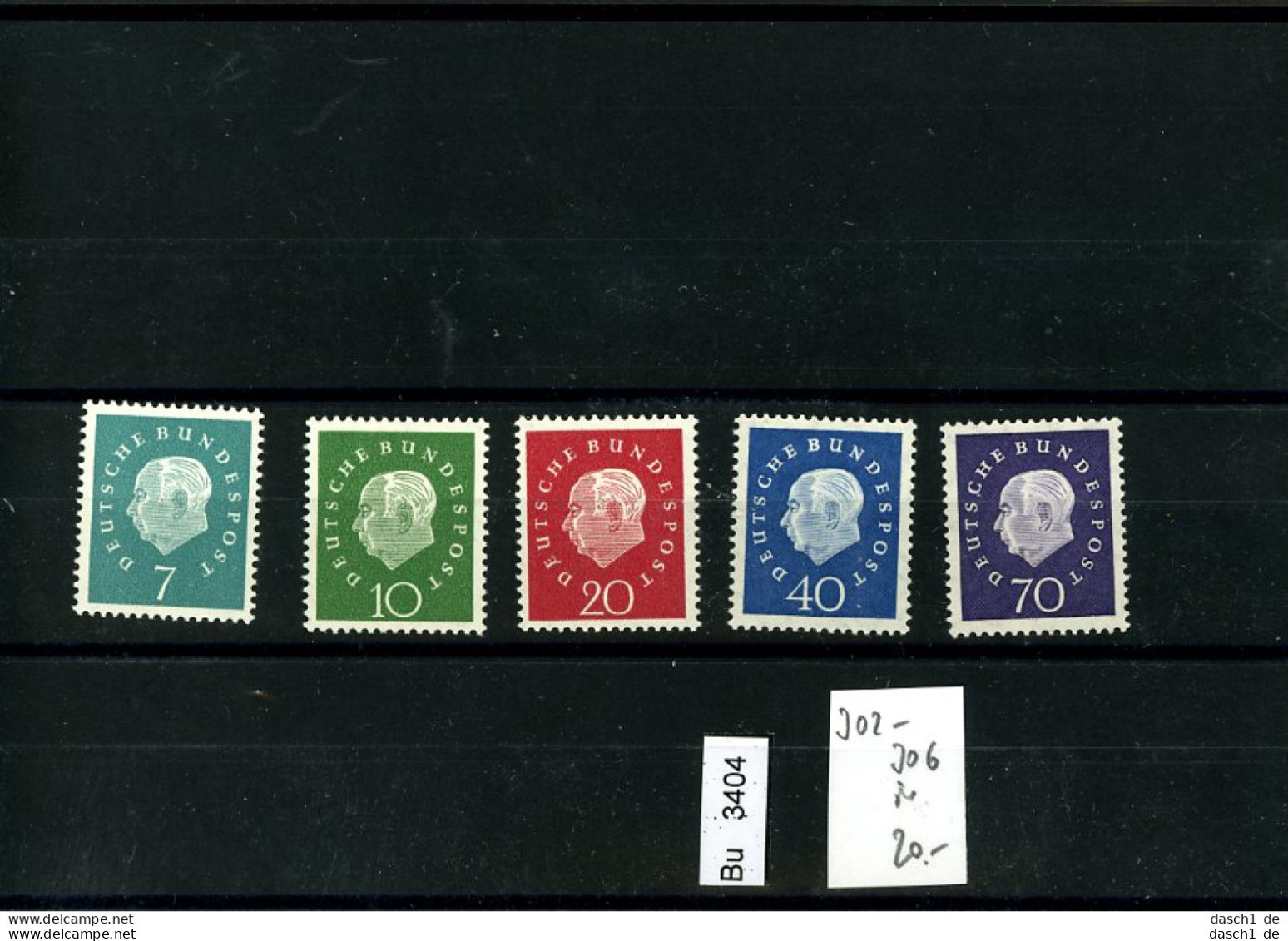 Bundesrepublik, Xx, 302 - 306 Heuss (III) - Ungebraucht