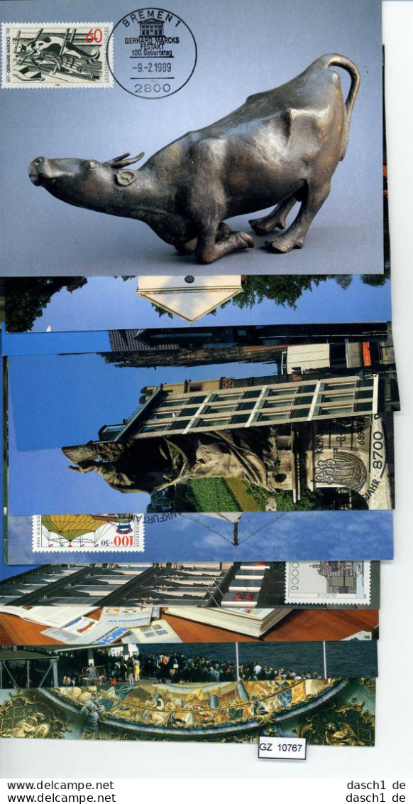 Bundesrepublik, Maximumkarten, 1989, Lot Von 14 MCs  - Other & Unclassified