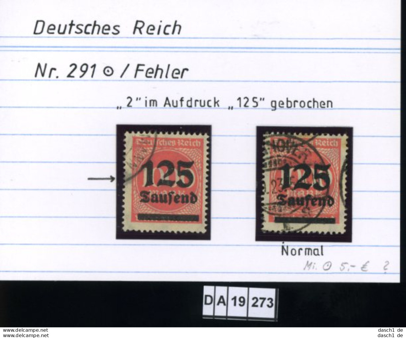 Deutsches Reich , 3 Lose U.a. 333 , PLF / Abart - Siehe Foto - Abklatsch - Errors & Oddities