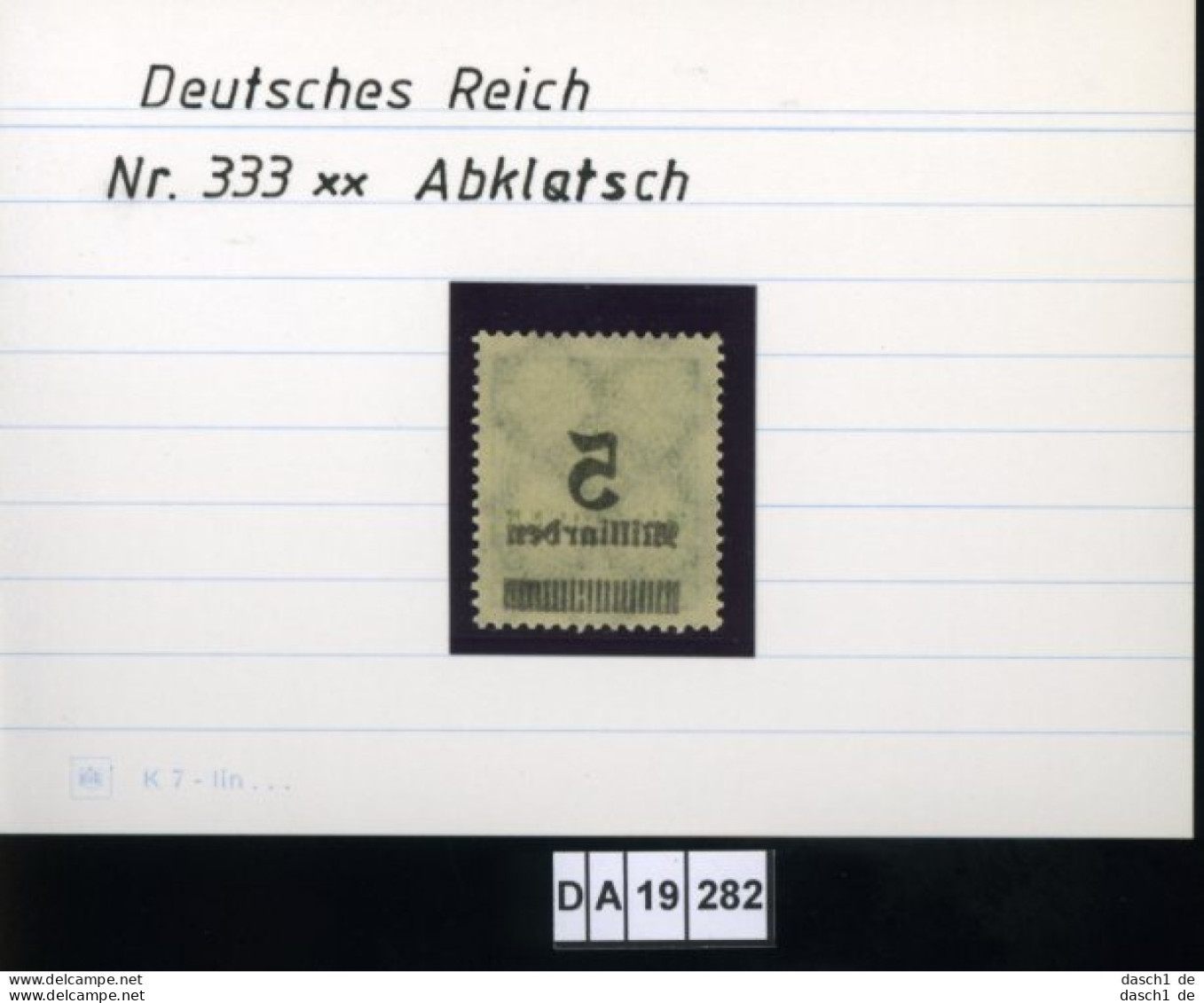 Deutsches Reich , 3 Lose U.a. 333 , PLF / Abart - Siehe Foto - Abklatsch - Errors & Oddities