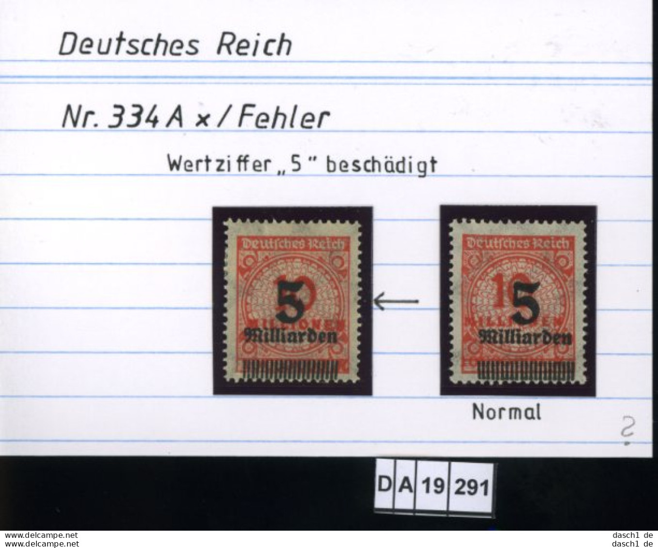 Deutsches Reich , 5 Lose U.a. 435 , PLF / Abart - Siehe Foto - Variétés & Curiosités