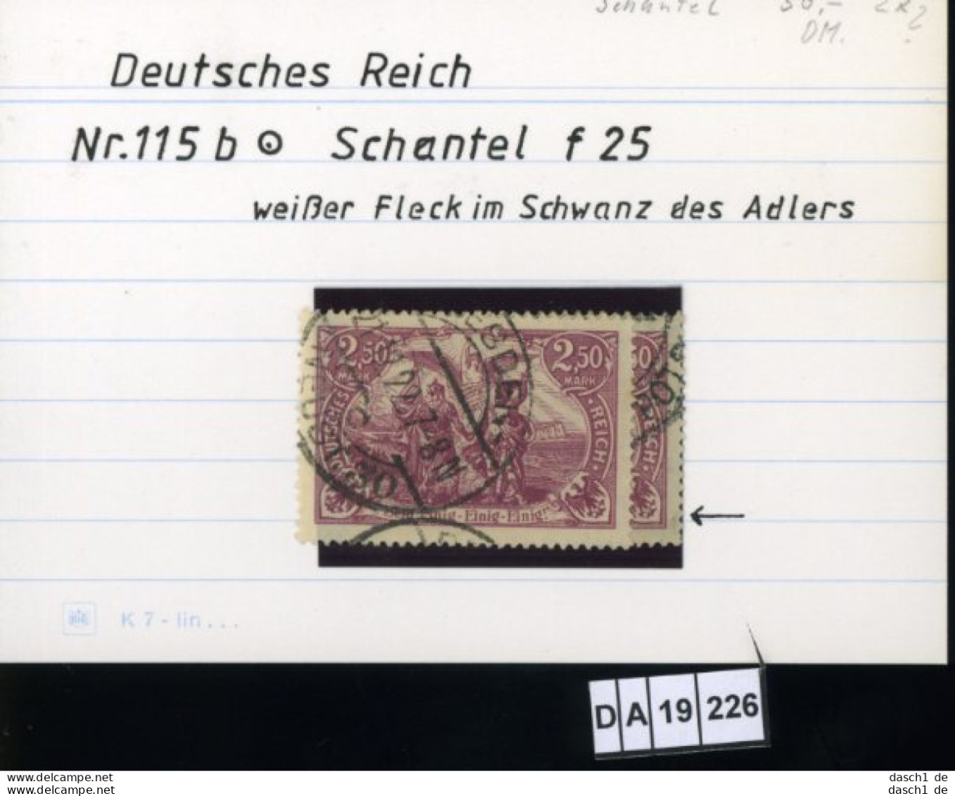 Deutsches Reich , 5 Lose U.a. 120 , PLF / Abart - Siehe Foto - Variedades & Curiosidades