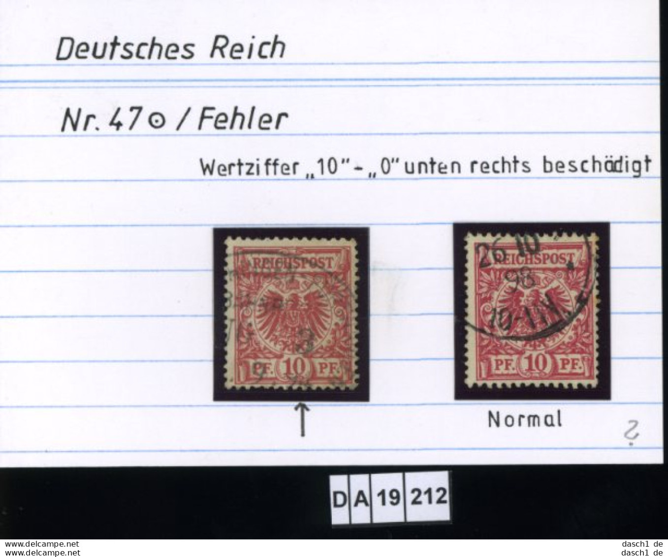 Deutsches Reich , 4 Lose U.a. 46 , PLF / Abart - Siehe Foto - Errors & Oddities