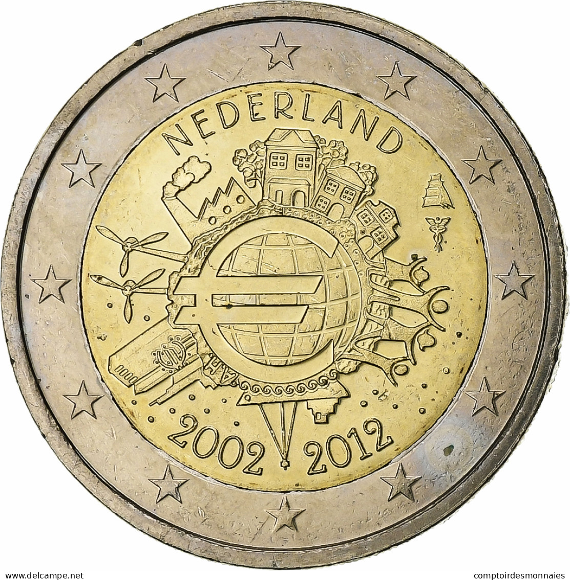 Pays-Bas, 2 Euro, 2012, SPL+, Bimétallique - Netherlands