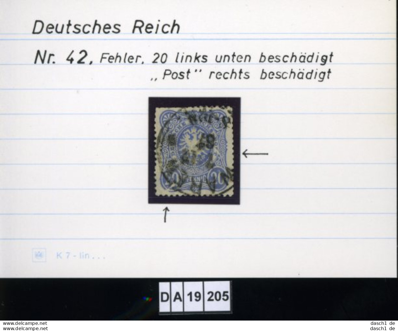 Deutsches Reich , 5 Lose U.a. 47 , PLF / Abart - Siehe Foto - Abarten & Kuriositäten