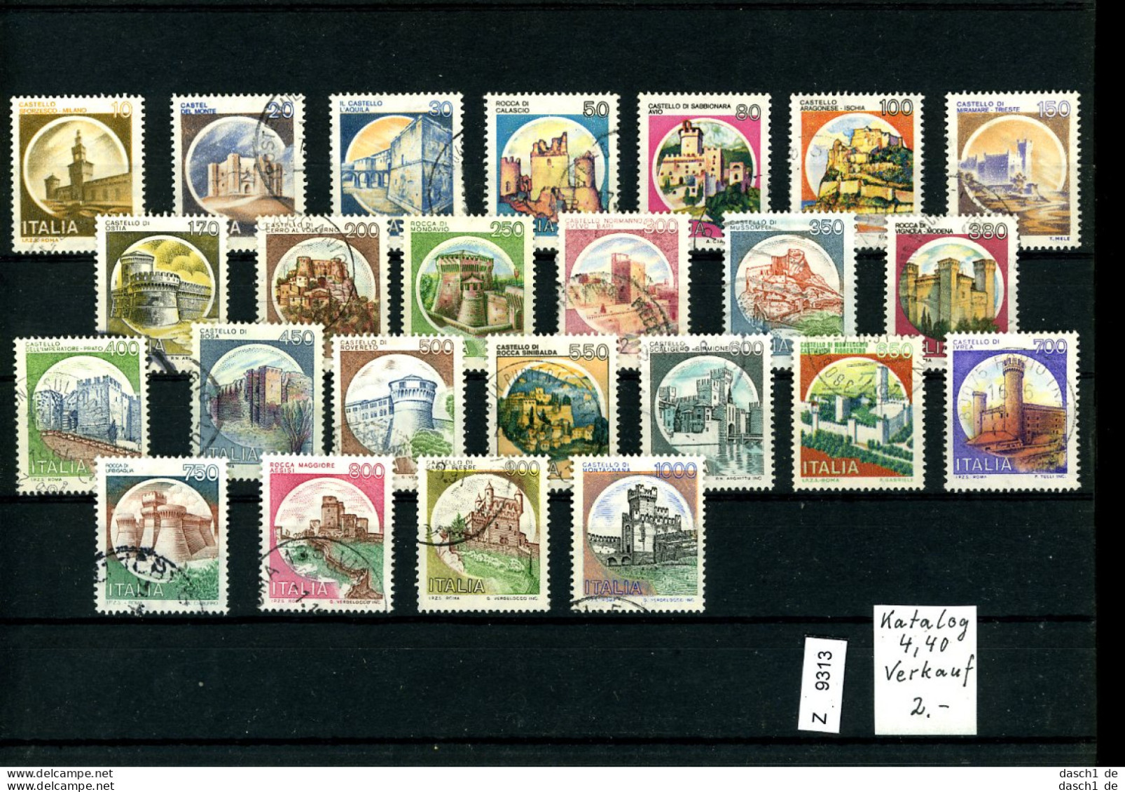 Kleine Sammlung Auf 5 A5-Karten, X, Xx, O, 5 Lose U.a. Italien, Luxemburg - Collections