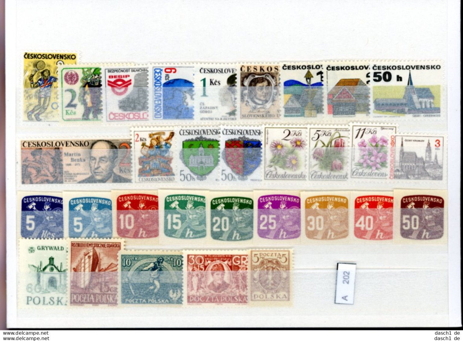 Slg. Postfrische Marken, Xx, Auf A5-Karten Dichtgesteckt, Schwerpunkt Motivmarken, CSSR - Collections, Lots & Series