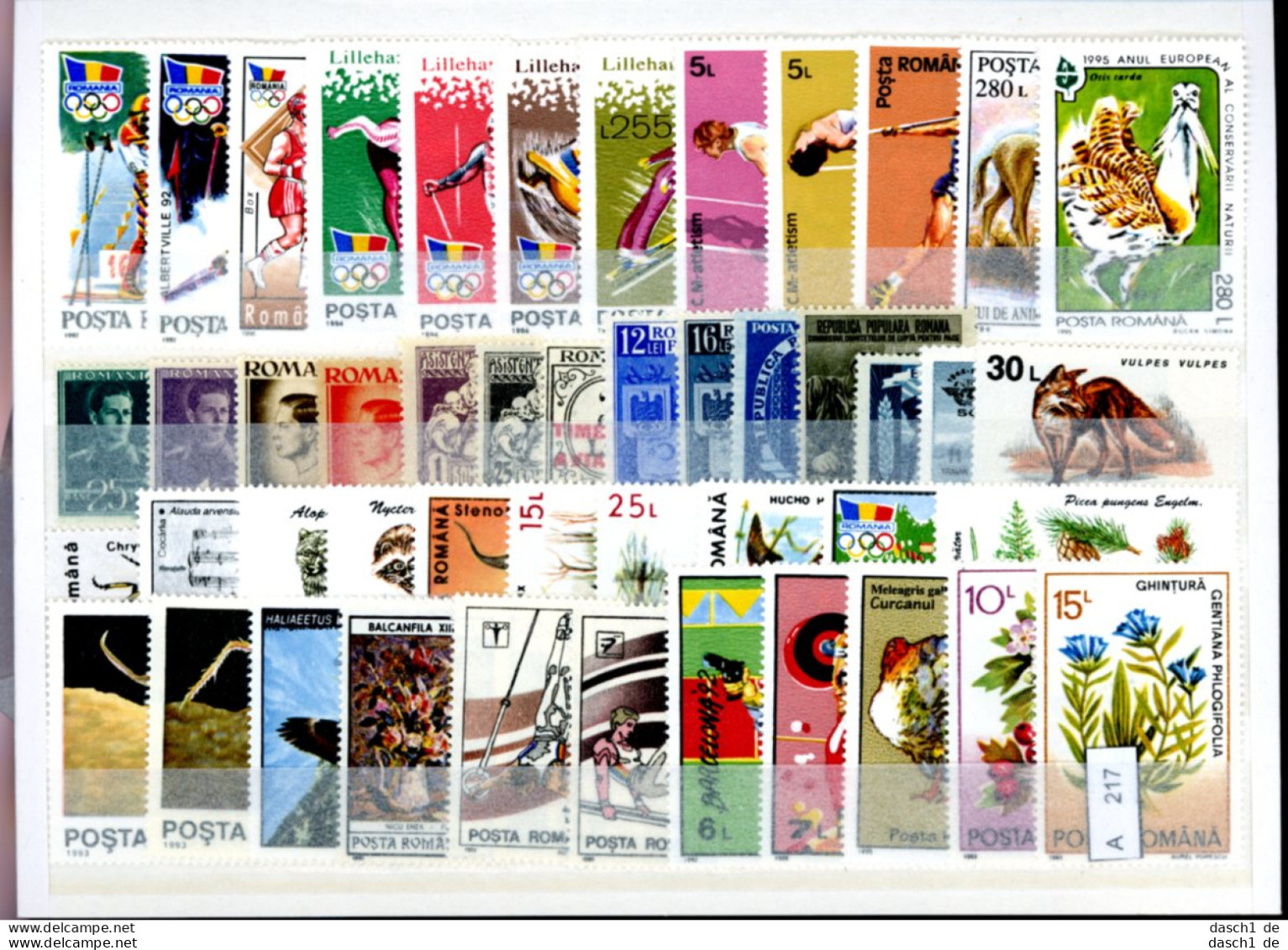 Slg. Postfrische Marken, Xx, Auf A5-Karten Dichtgesteckt, Schwerpunkt Motivmarken, Rumänien - Collections