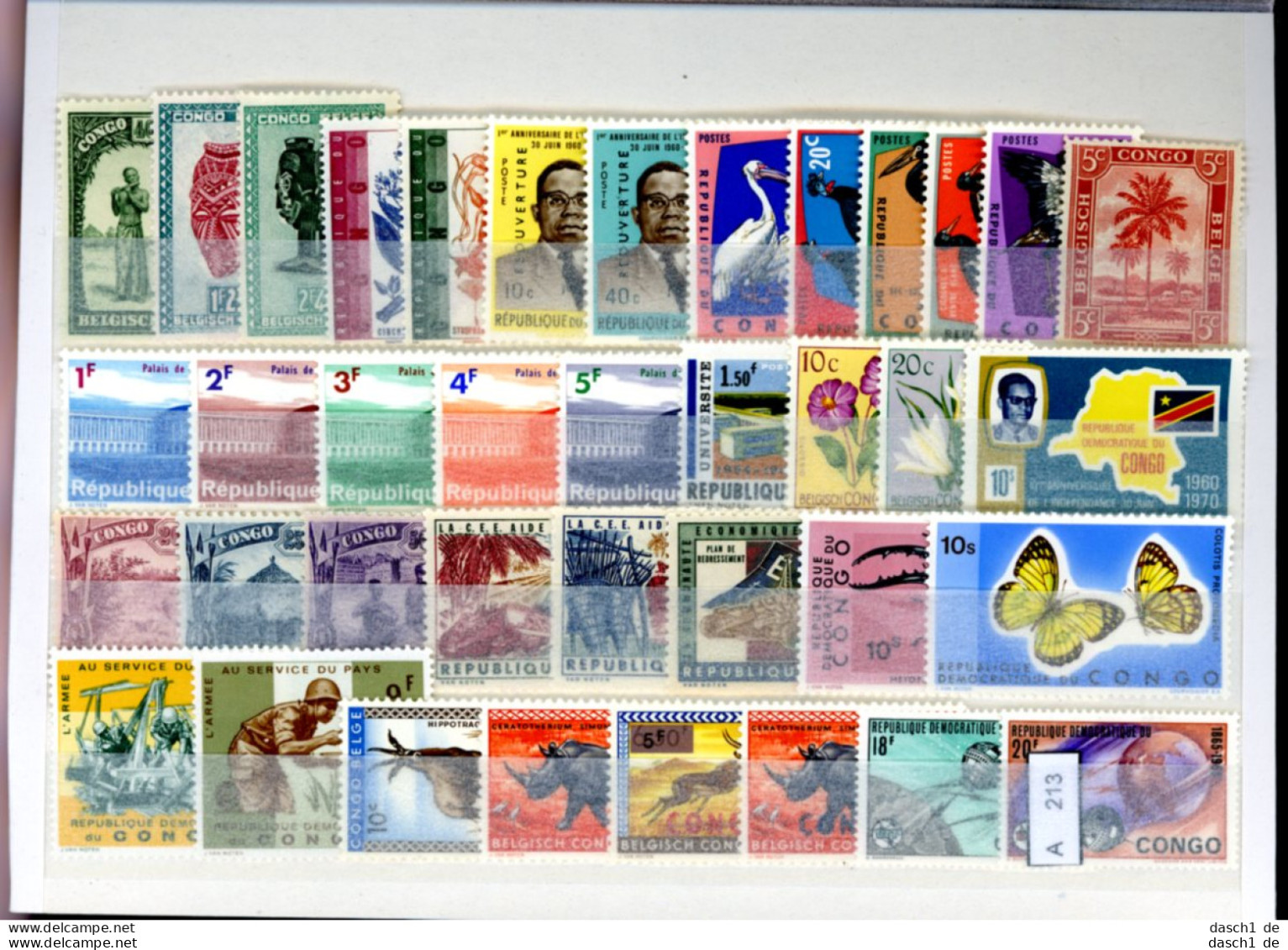 Slg. Postfrische Marken, Xx, 3 Lose Auf A5-Karte Dichtgesteckt, Schwerpunkt Motivmarken, Afrika - Colecciones