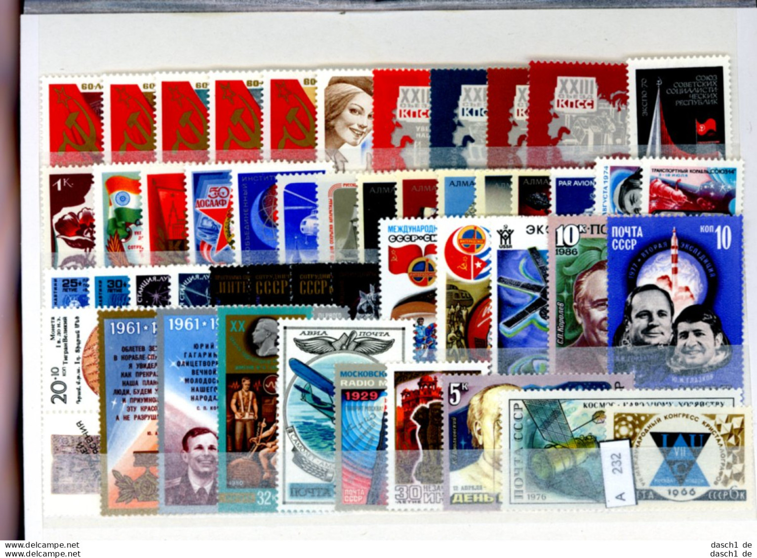Slg. Postfrische Marken, Xx, 2 Lose Auf A5-Karten Dichtgesteckt, Schwerpunkt Motivmarken, Sowjetunion - Verzamelingen