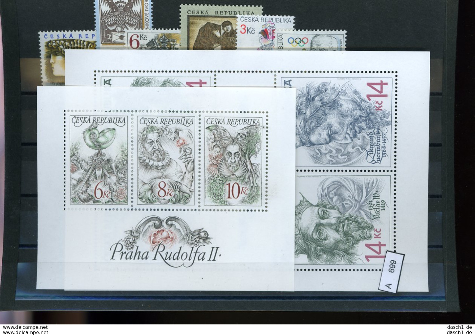 Sammlung Auf A5-Karte, Xx,x,o, 5 Lose U.a. Ex 1996, Tschechische Republik  - Verzamelingen & Reeksen