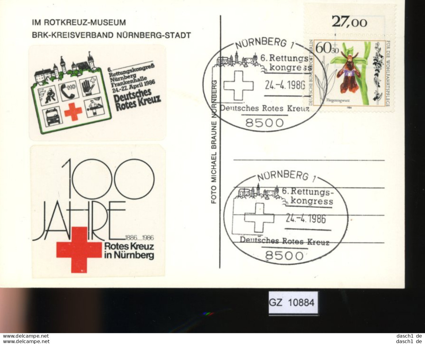 Motiv, 8 Lose U.a. Rotes Kreuz, Jugendzentrum Dahomey, 1975 - Cruz Roja