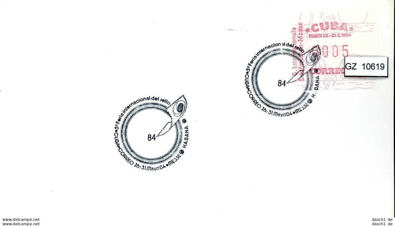 Kuba, ATM FDC, 1984 - Frankeervignetten (Frama)