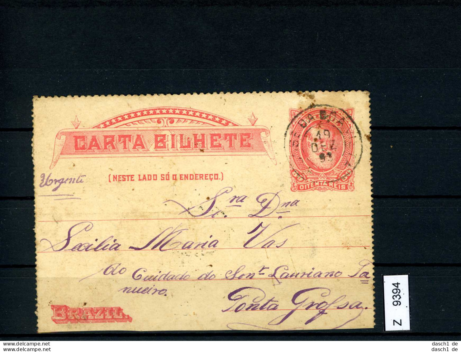 Brasilien, AK 1899 - Postal Stationery