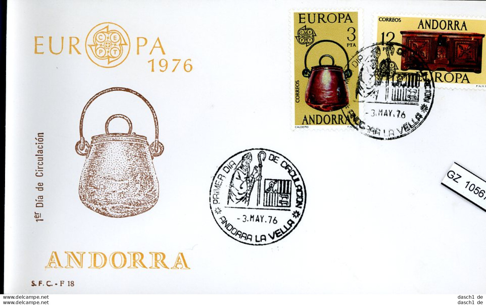 Andorra, Xx, O, 4 Lose U.a. FDC, 101-102 - Sammlungen