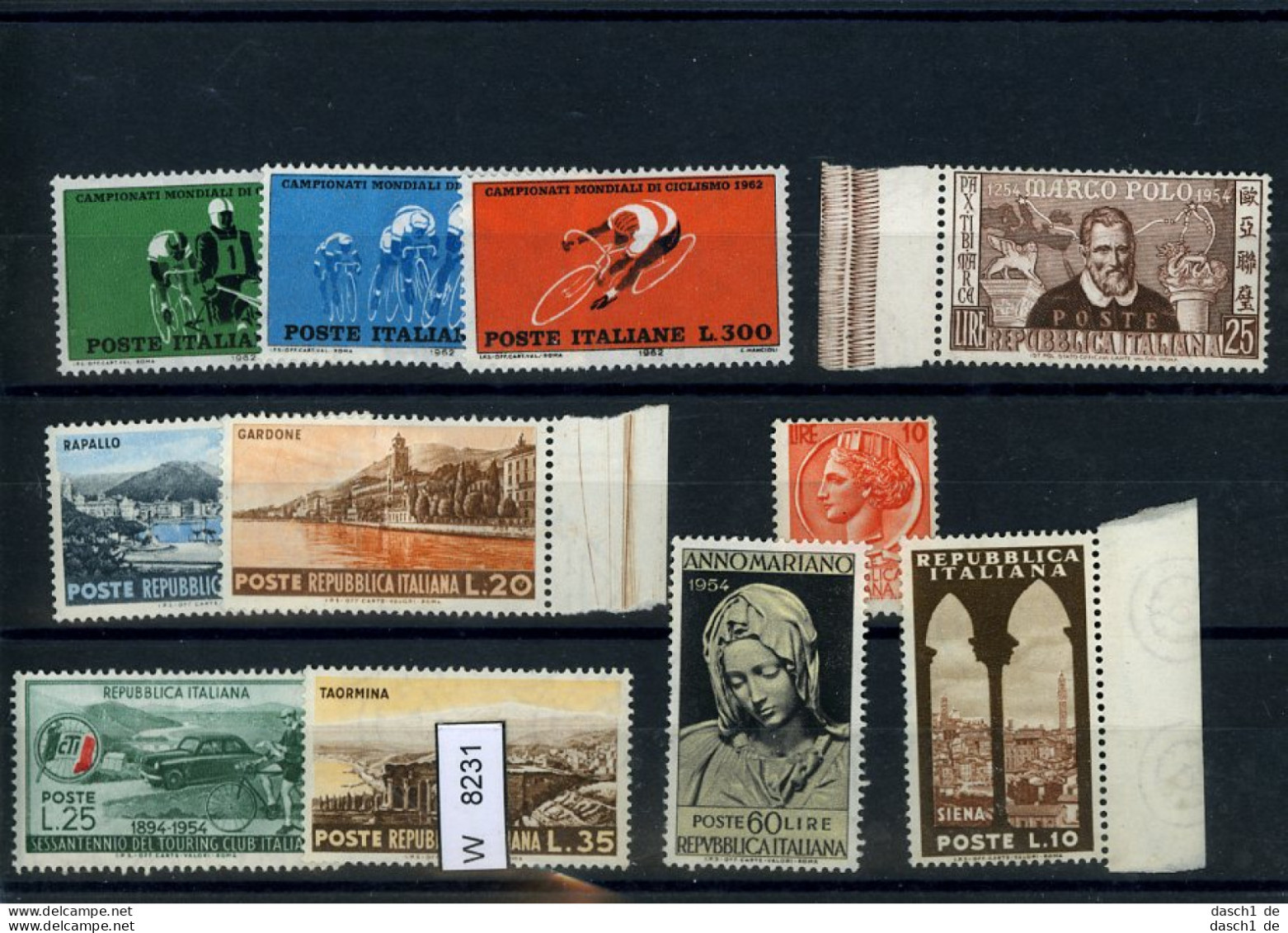 Italien, Xx, X, O, 14 Lose U.a. Kl. Sammlung Auf A6-Karte - Collections