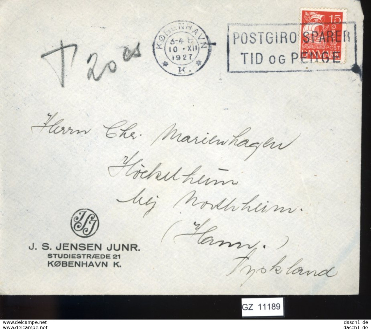 Dänemark, 11 Lose U.a. Brief Von 1928 - Sammlungen