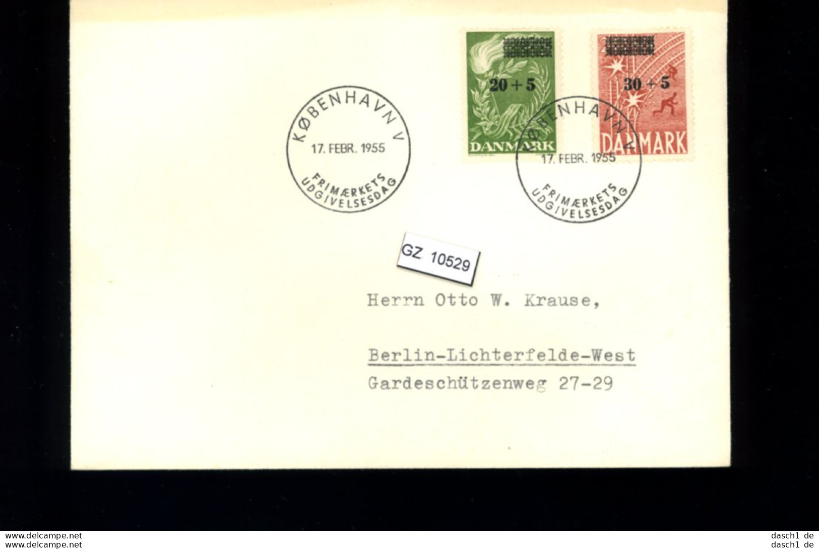 Dänemark, 11 Lose u.a. Brief von 1928