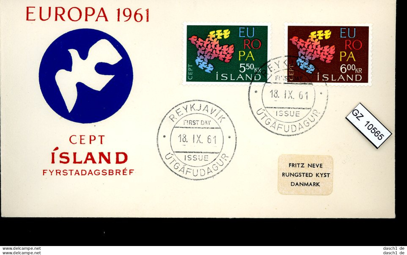 Island, 7 Lose U.a. FDC, 354-55 - Collections, Lots & Séries