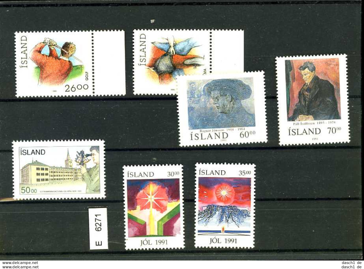 Island, 7 Lose U.a. FDC, 354-55 - Lots & Serien