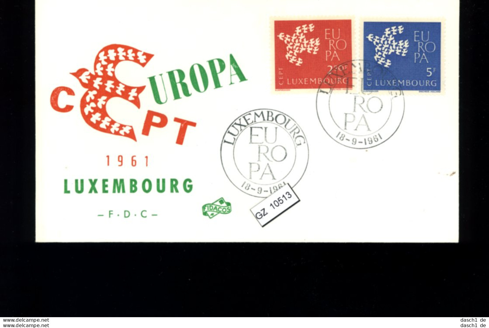 Luxemburg, FDC, 3 Lose U.a.  EUROPA CEPT 1962 - FDC