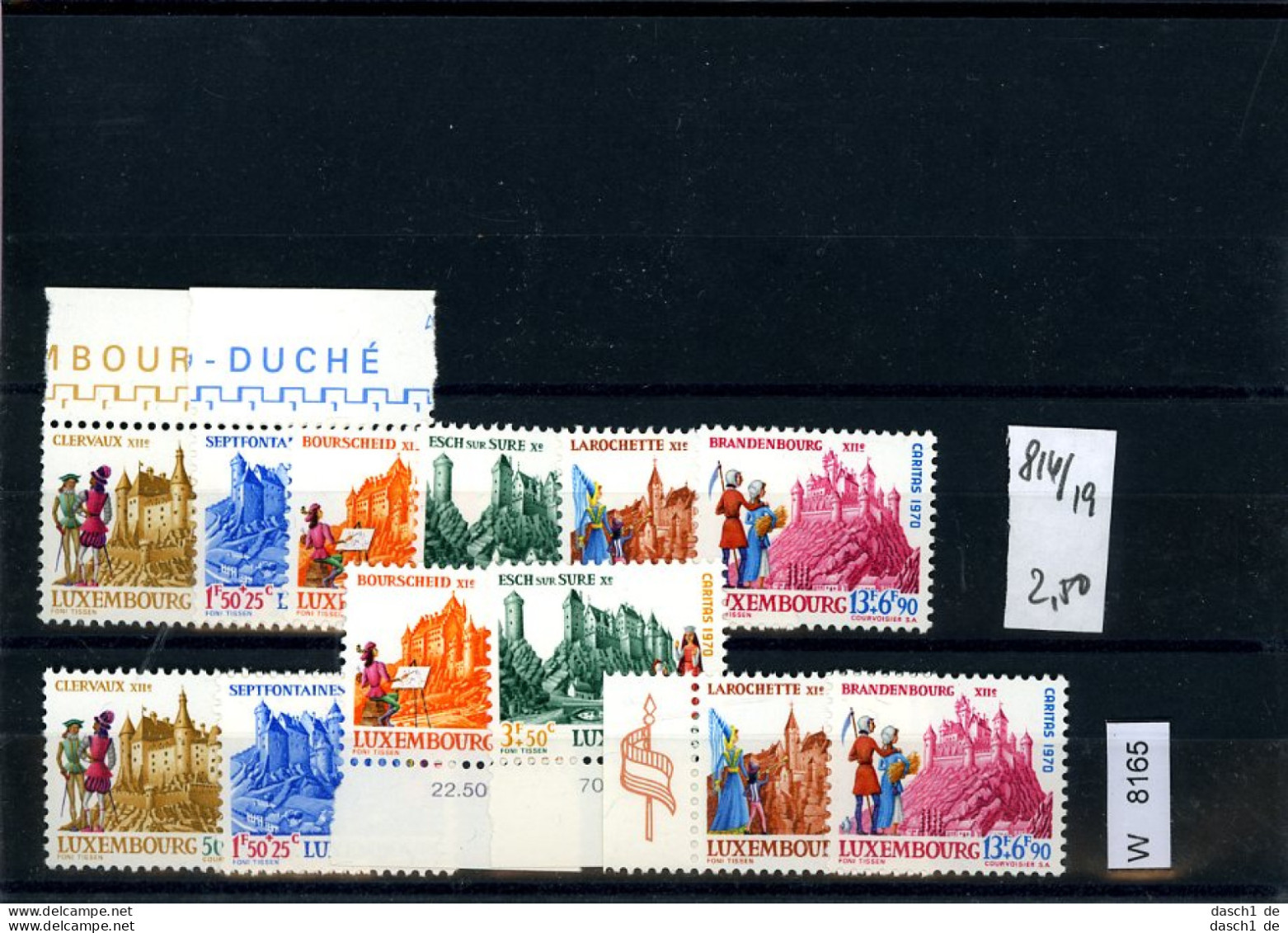 Luxemburg, Xx, X, O, 3 Lose U.a.  Kl. Sammlung Auf A6-Karte - Collections