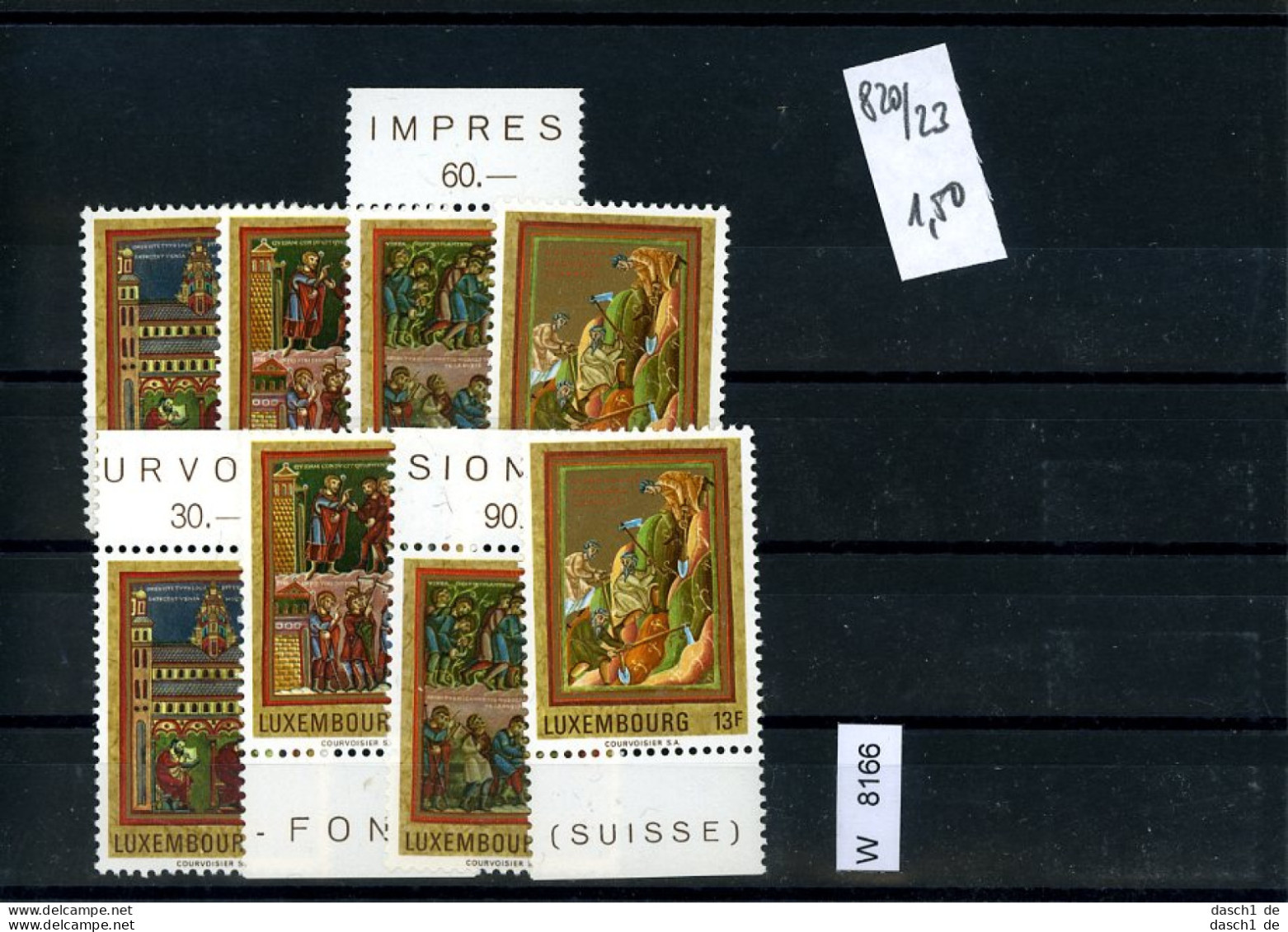 Luxemburg, Xx, X, O, 3 Lose U.a.  Kl. Sammlung Auf A6-Karte - Collections