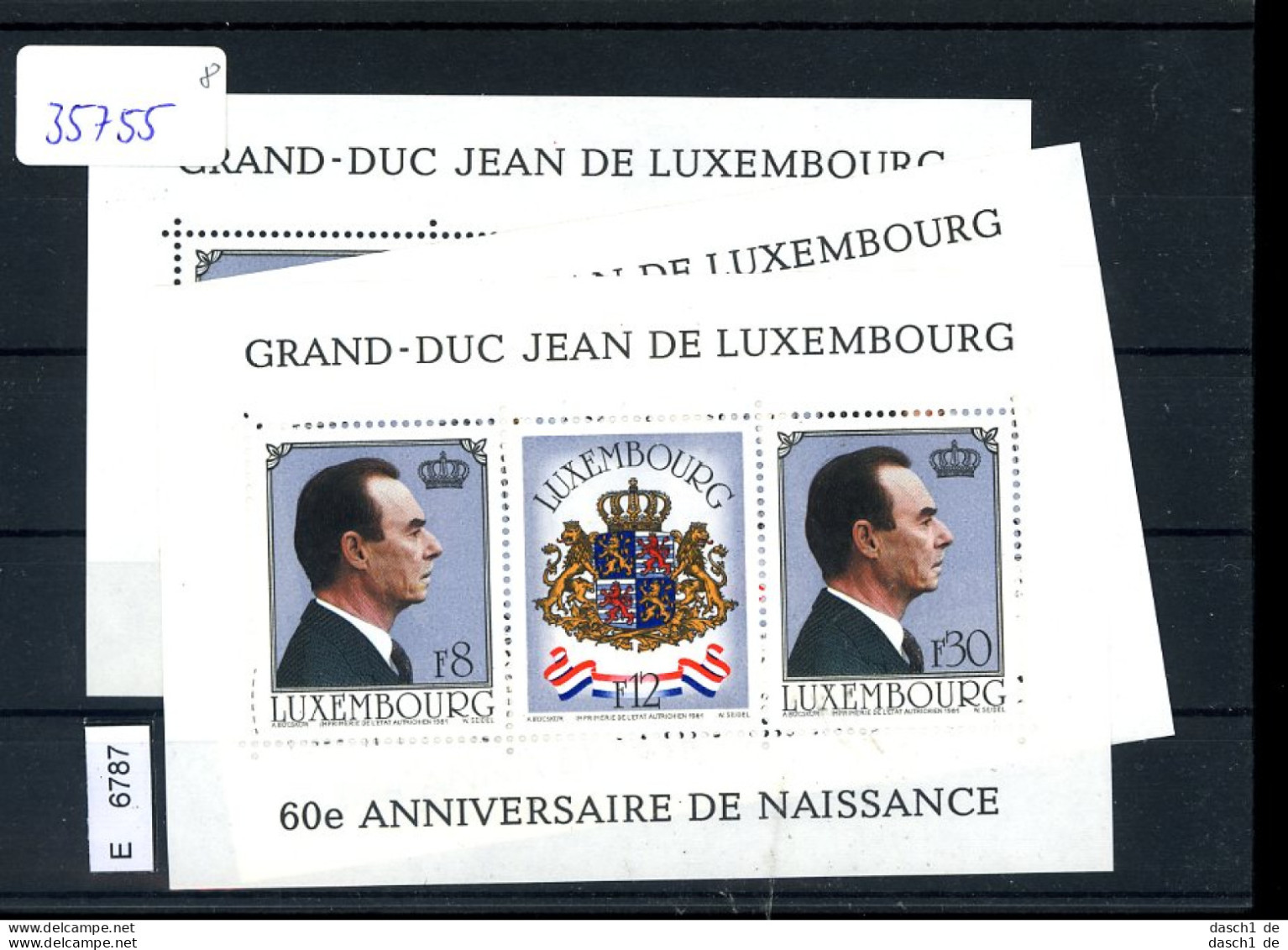 Luxemburg, Xx+o, 3 Lose U.a. Bl 12 - Blocks & Sheetlets & Panes