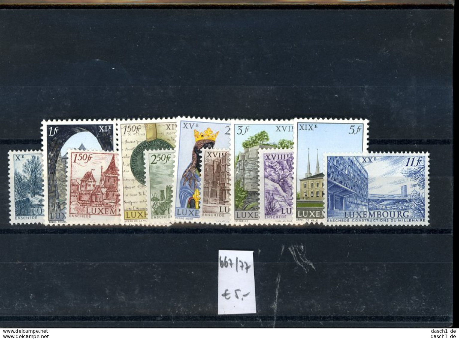 Luxemburg, Xx, 7 Lose U.a. 1018-21 - Collections