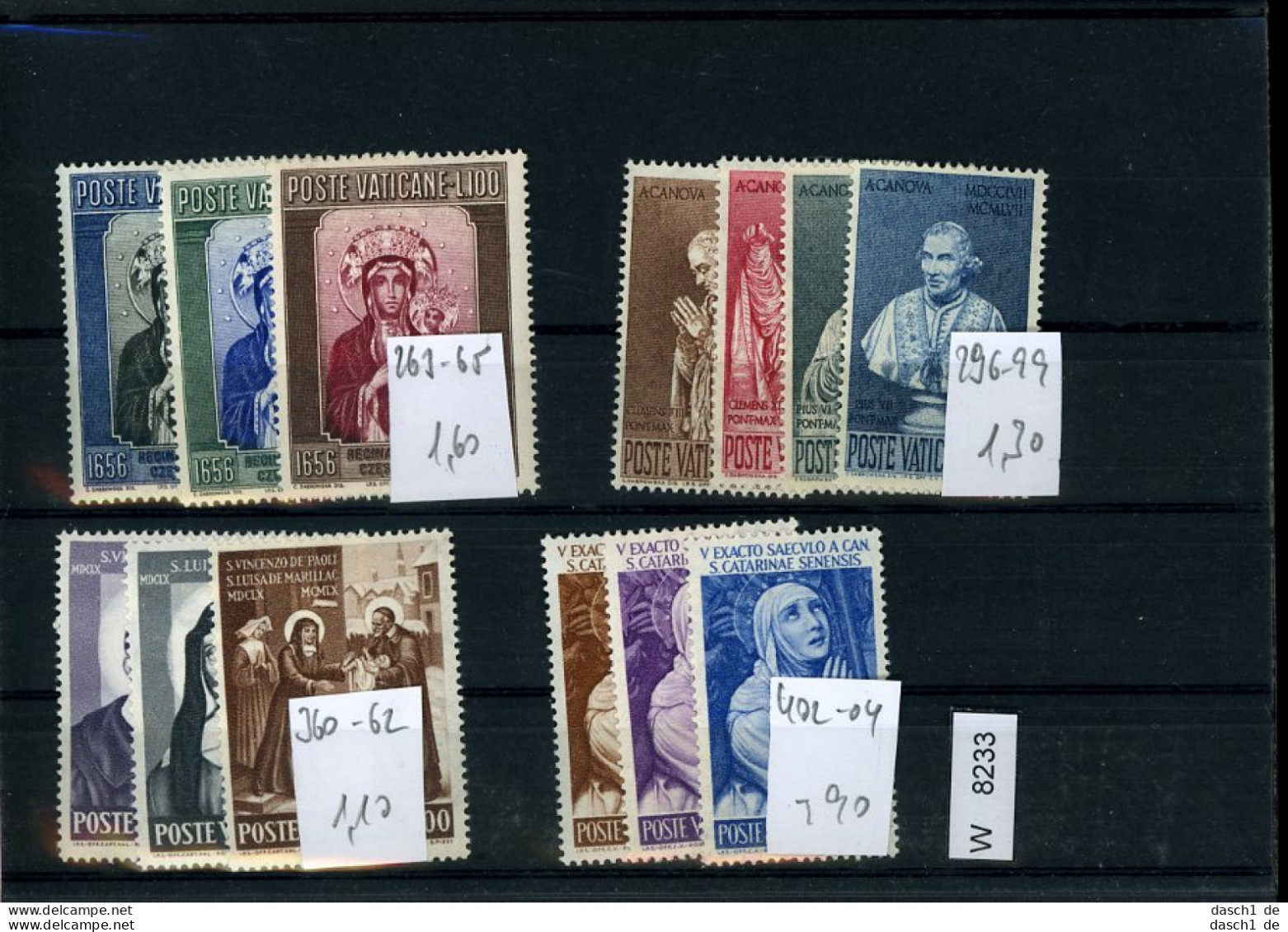 Vatikanstaat, Xx, X, O, 10 Lose U.a. Kl. Sammlung Auf A6-Karte - Collections