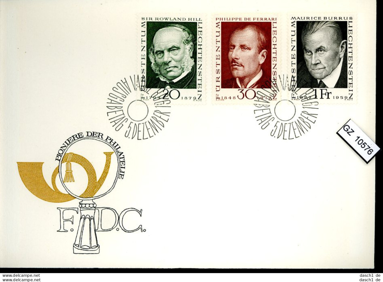 Lichtenstein, 8 Lose u.a. FDC, 536-38