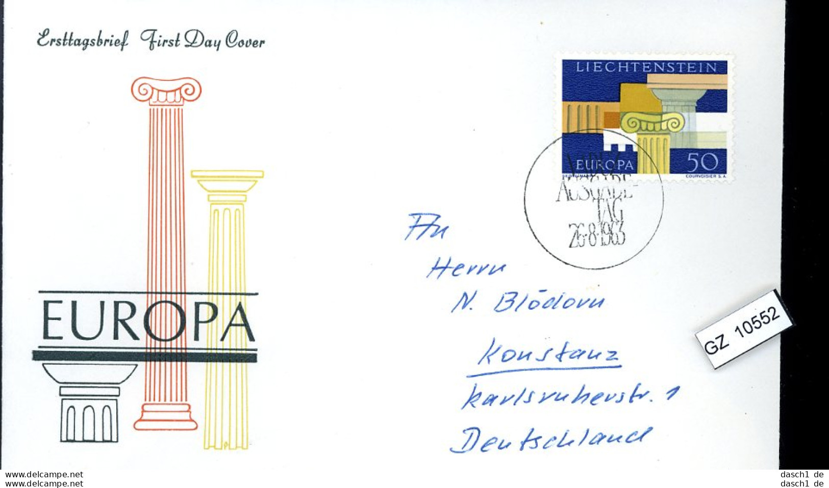 Lichtenstein, FDC, 9 Lose U.a. 818-20 - FDC