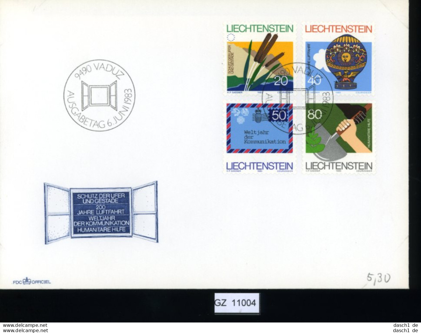 Lichtenstein, 7 Lose U.a. Maximumkarten, Lot Von 5 MCs - FDC