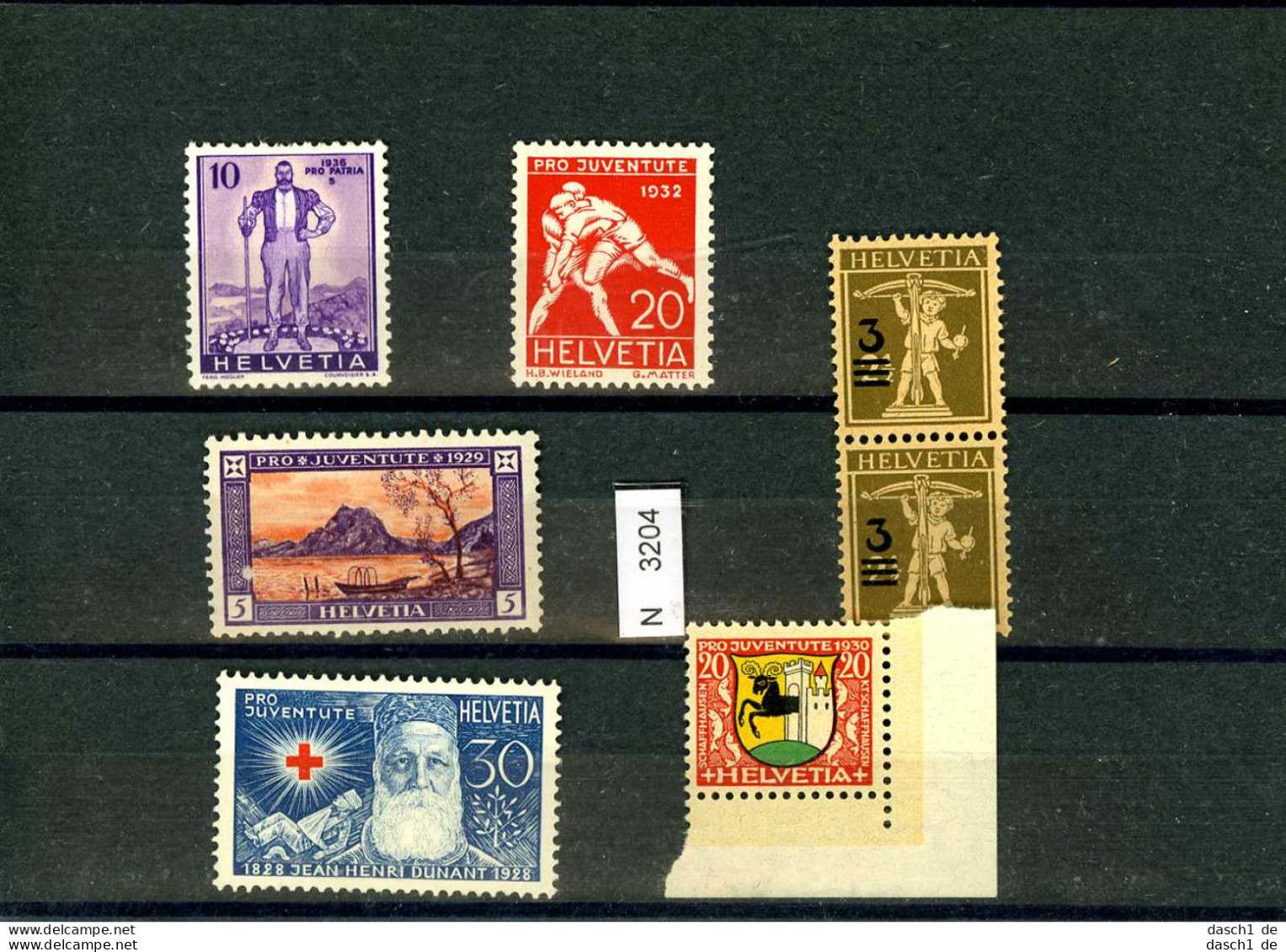 Schweiz, 5 Lose U.a., Helvetia, O, 31 - Unused Stamps