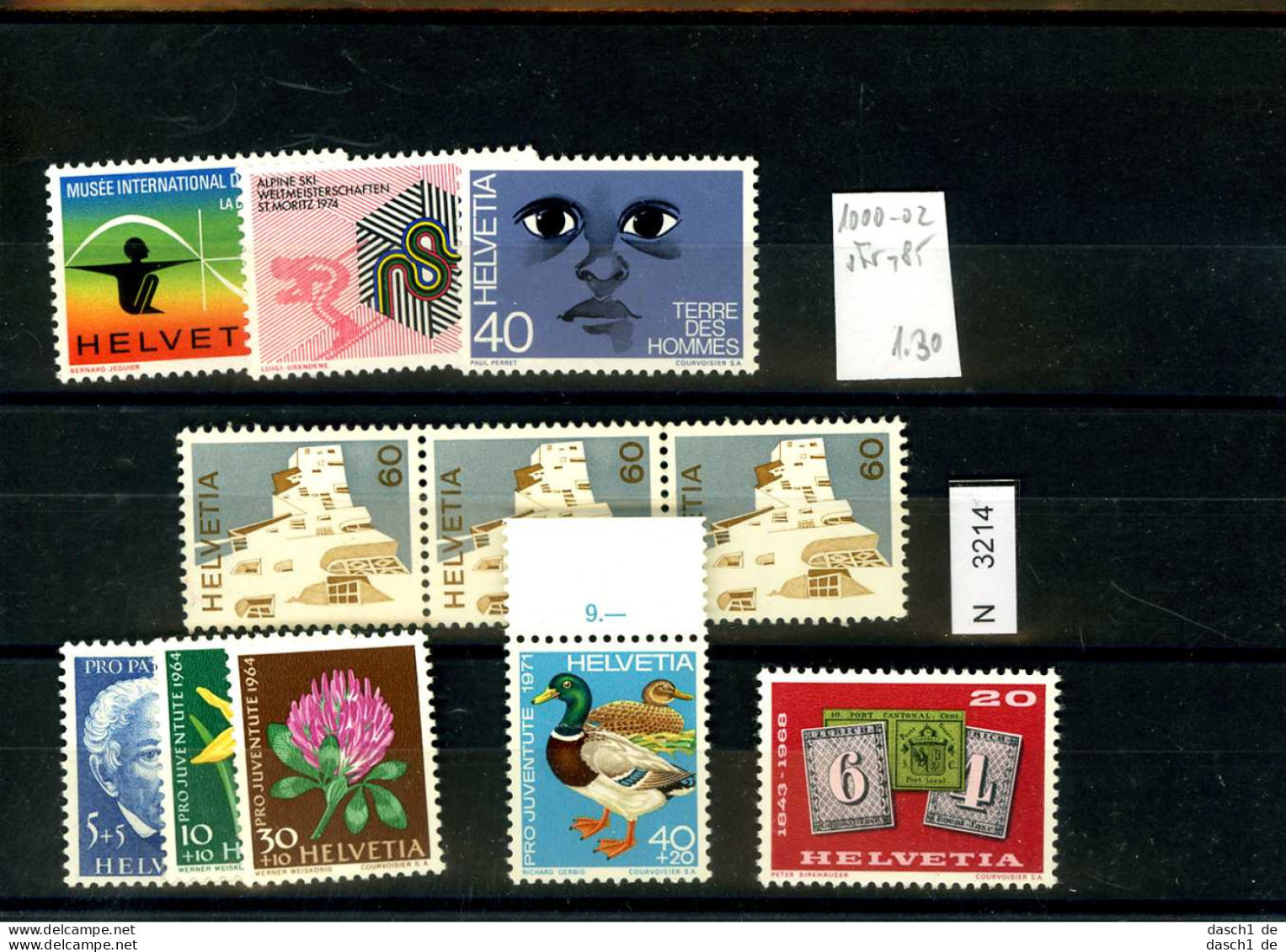 Schweiz, 5 Lose U.a., Helvetia, O, 31 - Unused Stamps