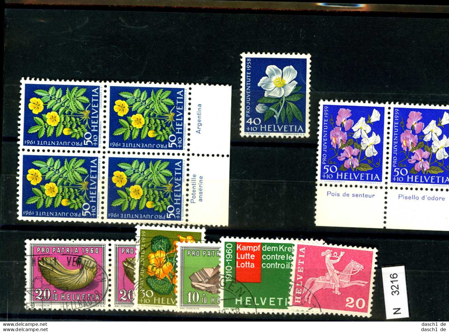 Schweiz, 5 Lose U.a., Helvetia, O, 31 - Unused Stamps