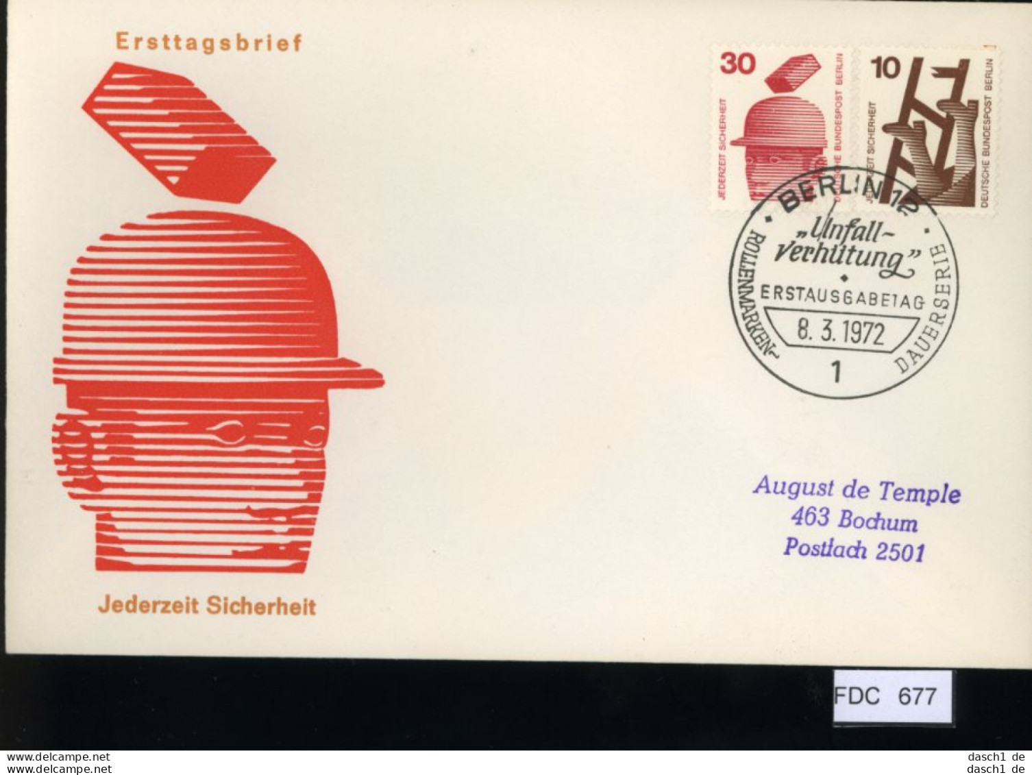 Berlin, FDC, 6 Lose U.a. 1961, Mi.-Nr. 206 - Autres & Non Classés