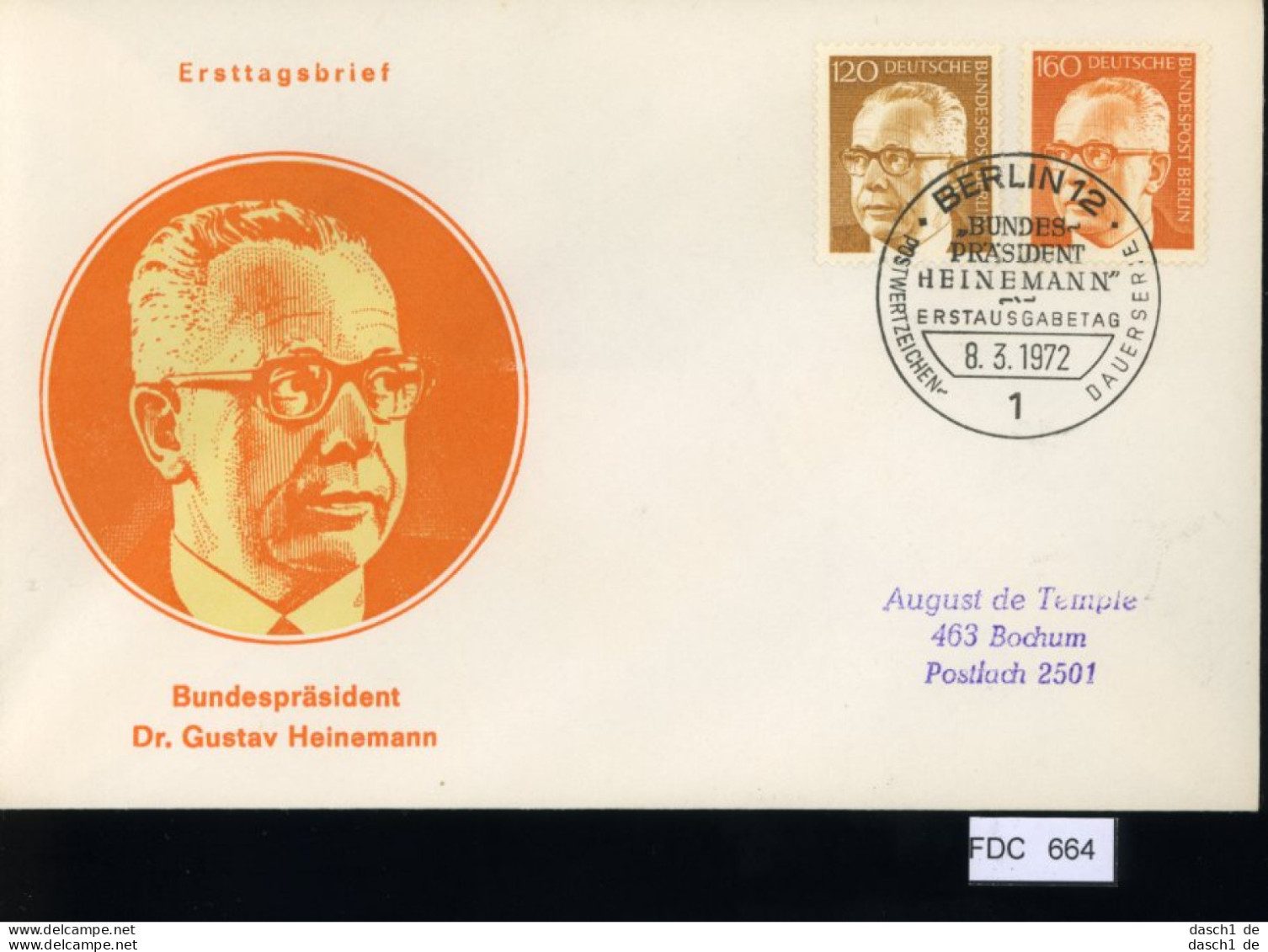 Berlin, FDC, 6 Lose U.a. 1972, Mi.-Nr. 426 - Otros & Sin Clasificación