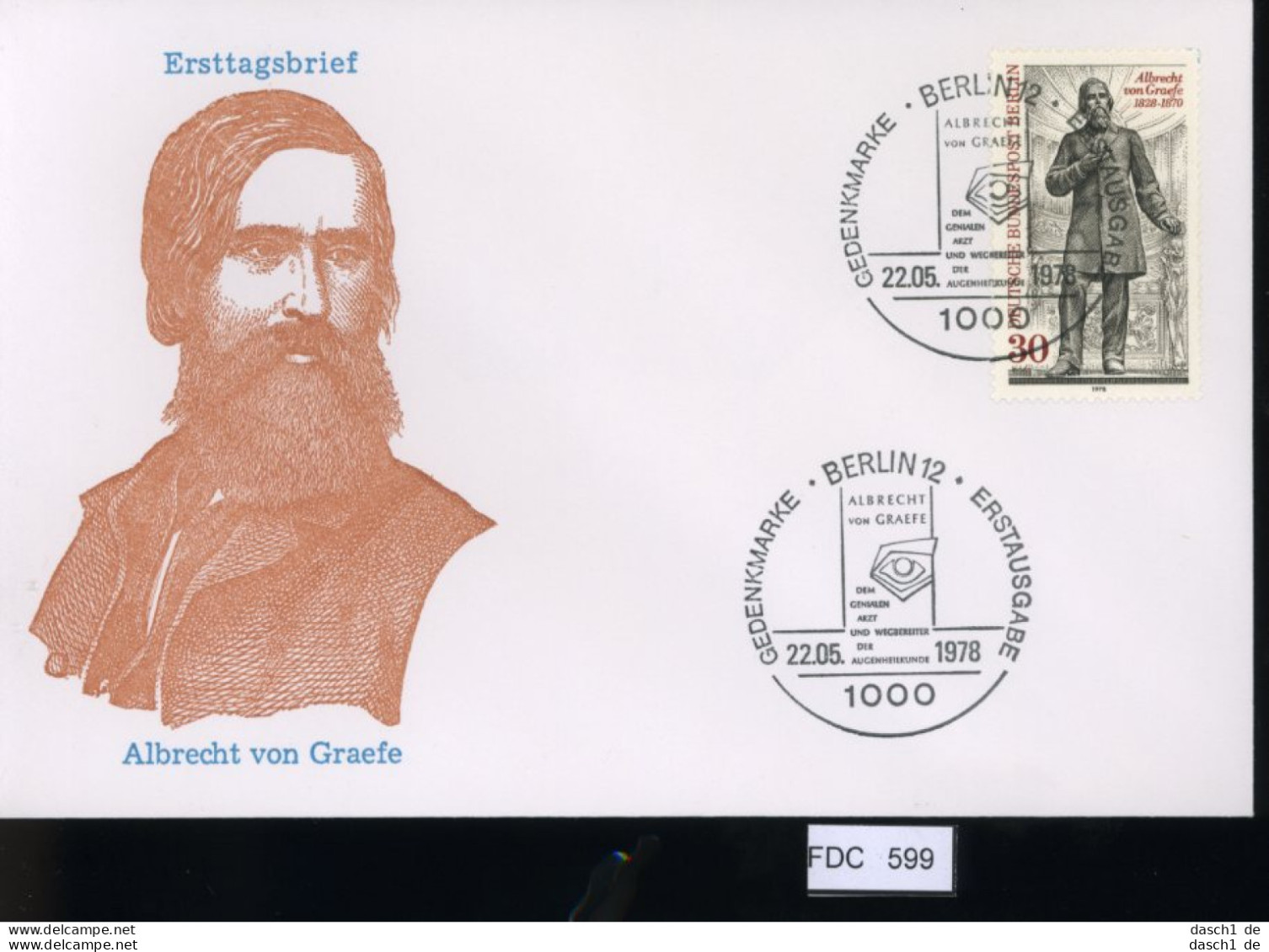 Berlin, FDC, 6 Lose U.a. 1977, Mi.-Nr. 556-559 - Andere & Zonder Classificatie