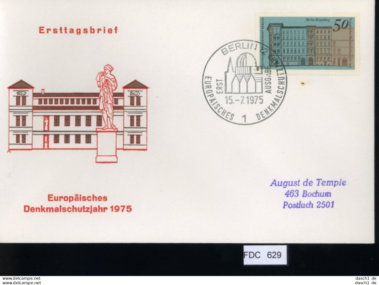 Berlin, FDC, 6 Lose U.a. 1975, Mi.-Nr. 508 - Altri & Non Classificati