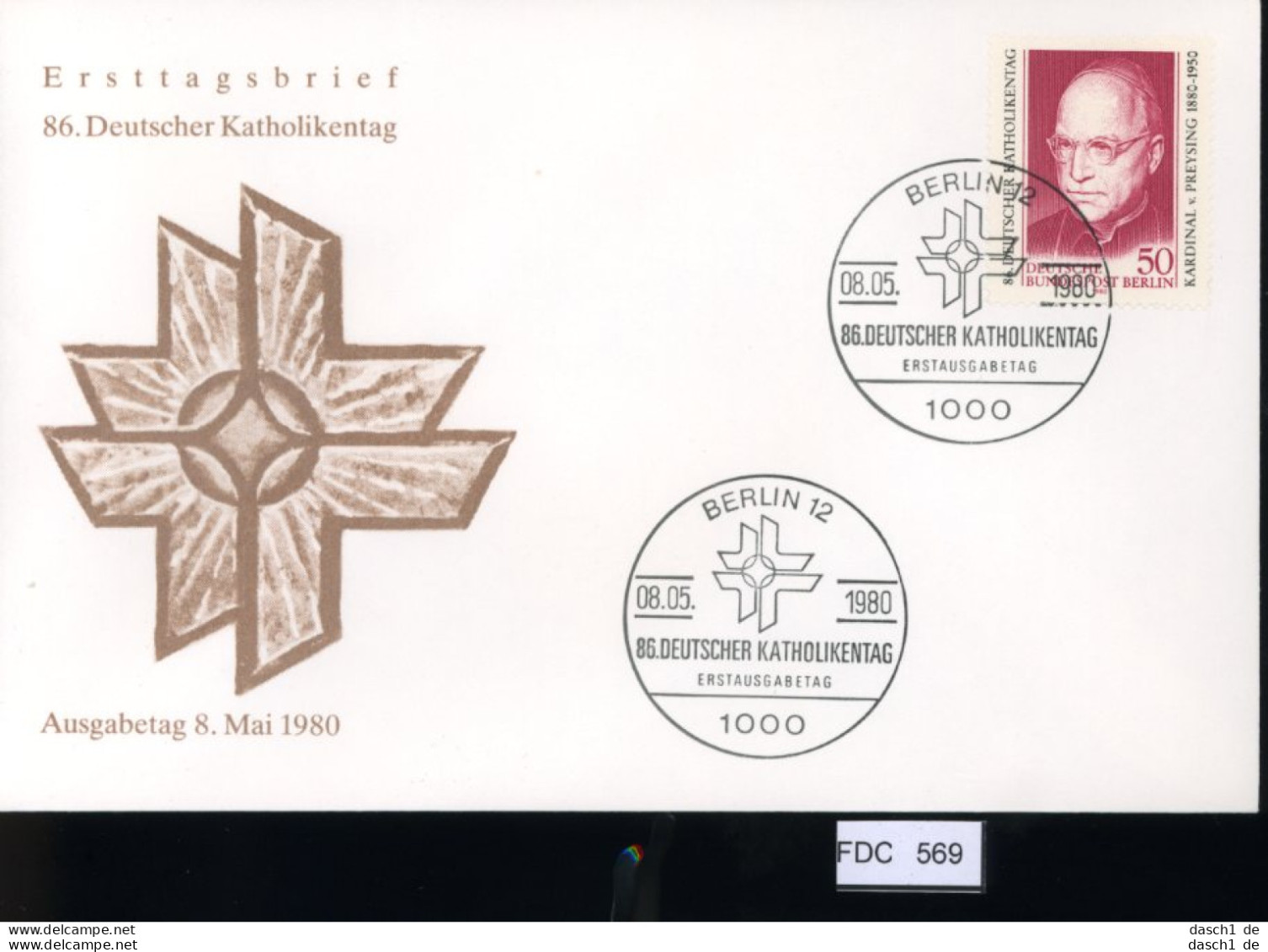 Berlin, FDC, 6 Lose U.a. 1980, Mi.-Nr. 617-620 - Sonstige & Ohne Zuordnung