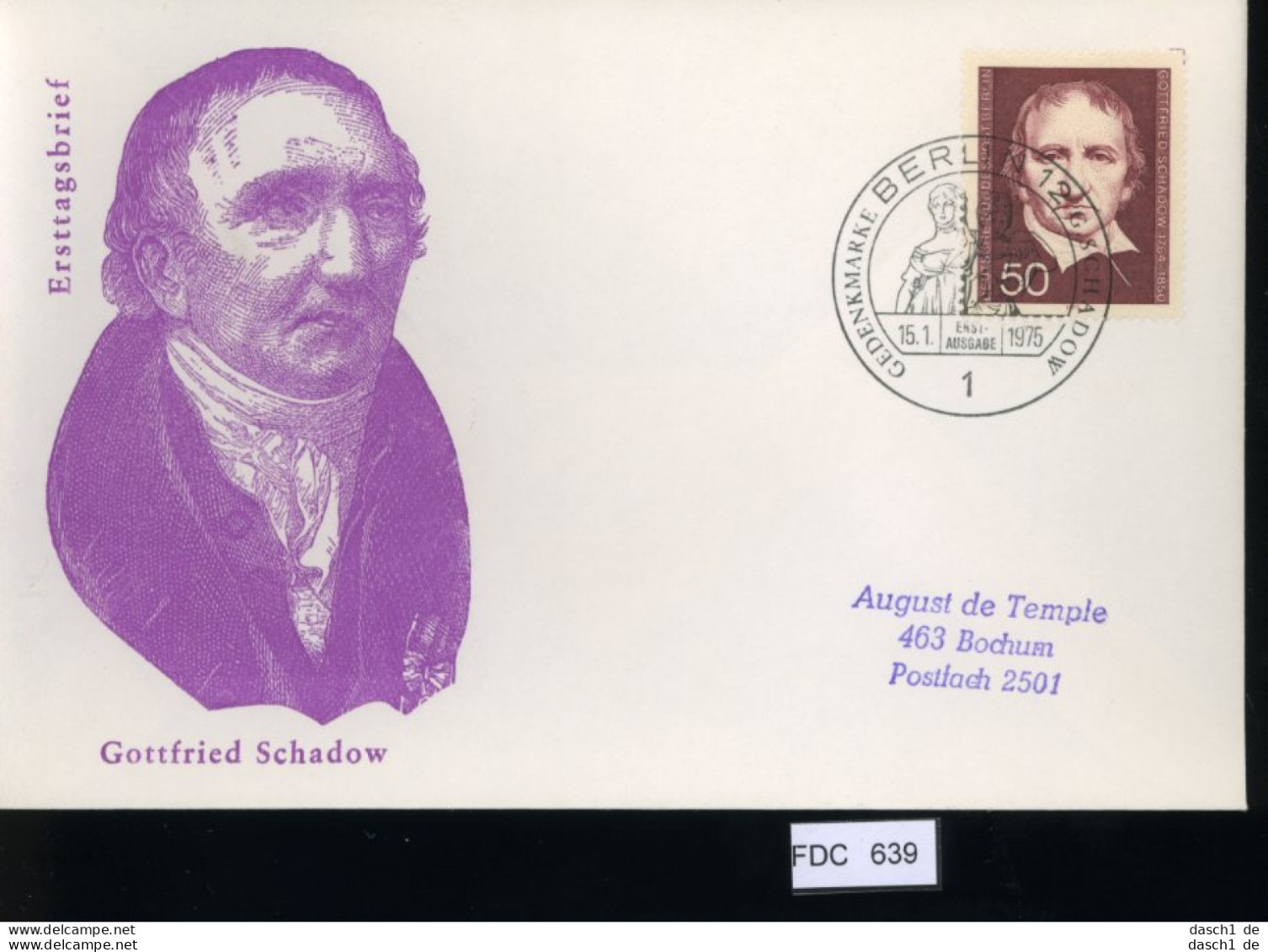 Berlin, FDC, 6 Lose U.a. 1974, Mi.-Nr. 478-480 - Andere & Zonder Classificatie