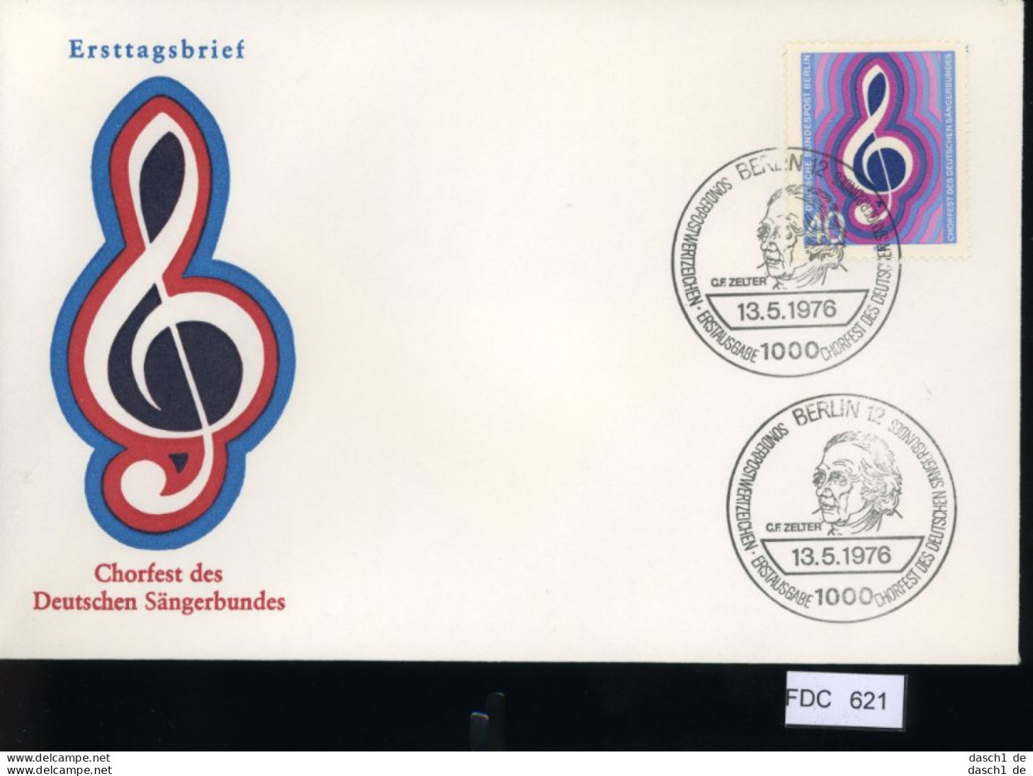 Berlin, FDC, 6 Lose U.a. 1976, Mi.-Nr. 517-520 - Other & Unclassified