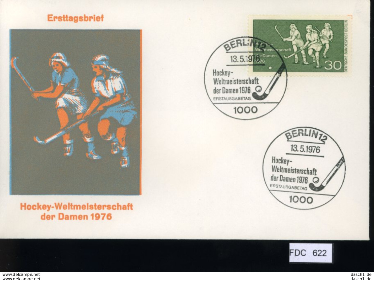Berlin, FDC, 6 Lose U.a. 1976, Mi.-Nr. 517-520 - Andere & Zonder Classificatie