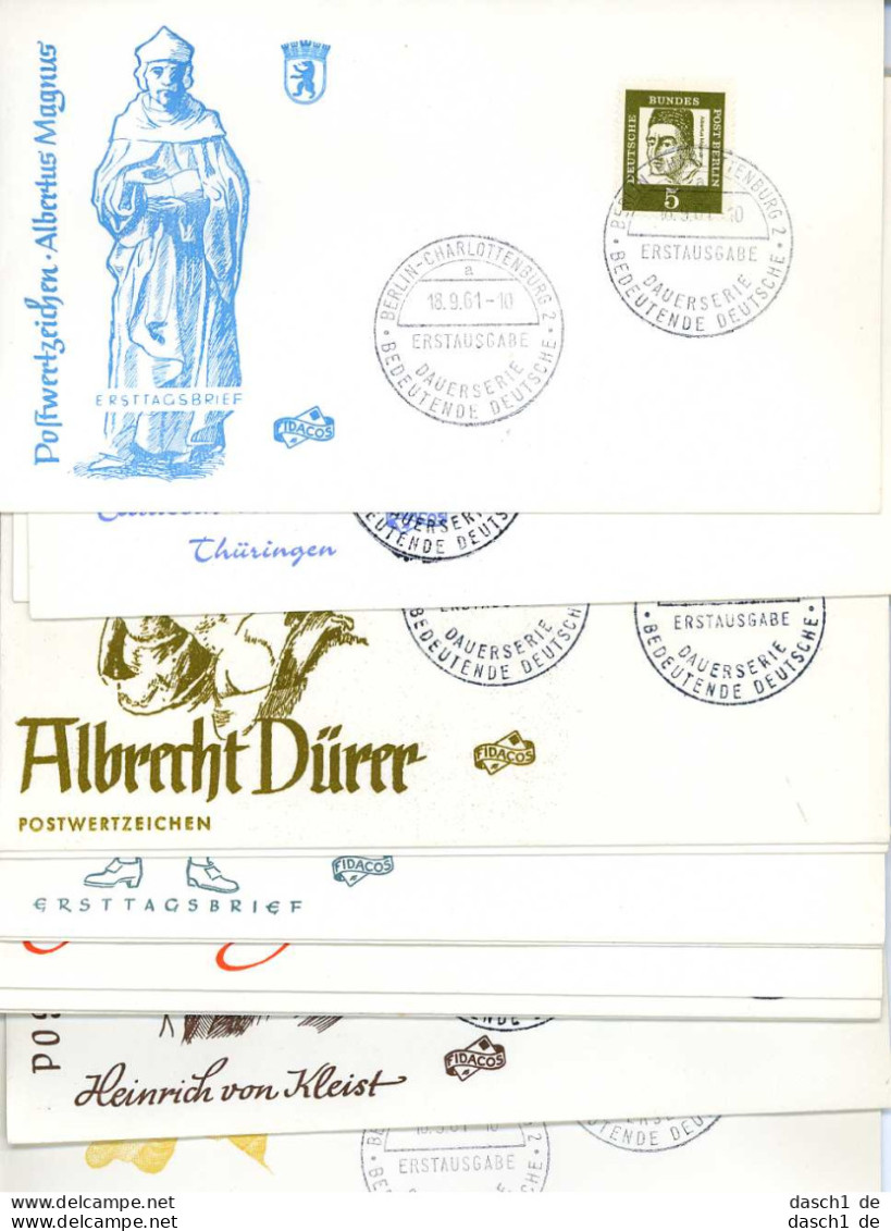 Berlin, FDC, 199-213. 15 Einzelbriefe - Altri & Non Classificati